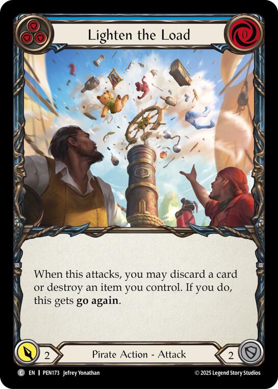 Lighten The Load (Blue) (Regular) [PEN173] (Compendium of Rathe) | Card Citadel