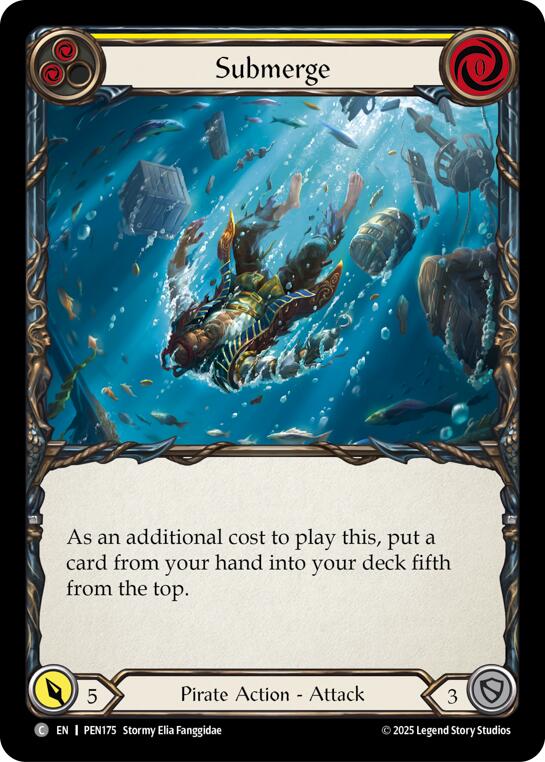 Submerge (Yellow) (Rainbow Foil) [PEN175] (Compendium of Rathe)  Rainbow Foil | Card Citadel