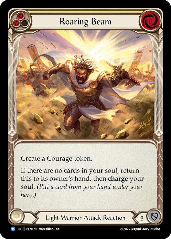 Roaring Beam (Yellow) (Regular) [PEN178] (Compendium of Rathe) | Card Citadel
