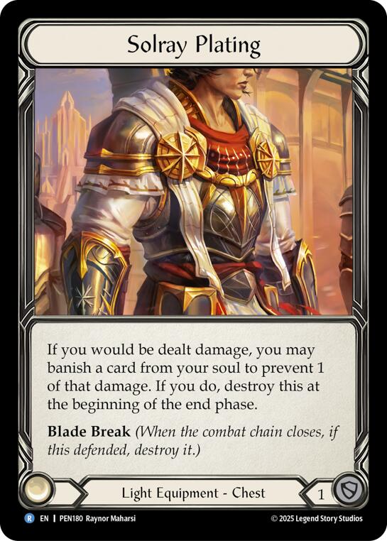Solray Plating [PEN180] (Compendium of Rathe) | Card Citadel