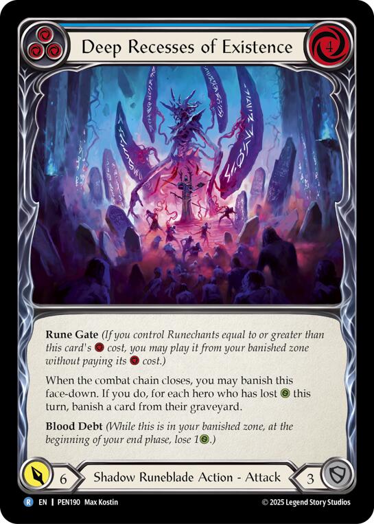 Deep Recesses Of Existence (Blue) (Regular) [PEN190] (Compendium of Rathe) | Card Citadel