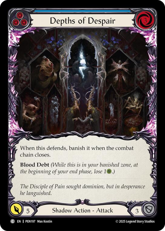 Depths Of Despair (Blue) (Rainbow Foil) [PEN197] (Compendium of Rathe)  Rainbow Foil | Card Citadel