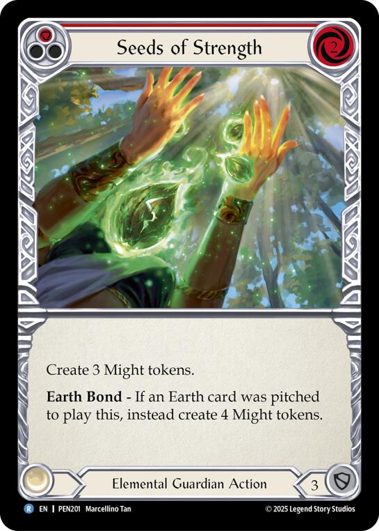 Seeds Of Strength (Red) (Regular) [PEN201] (Compendium of Rathe) | Card Citadel