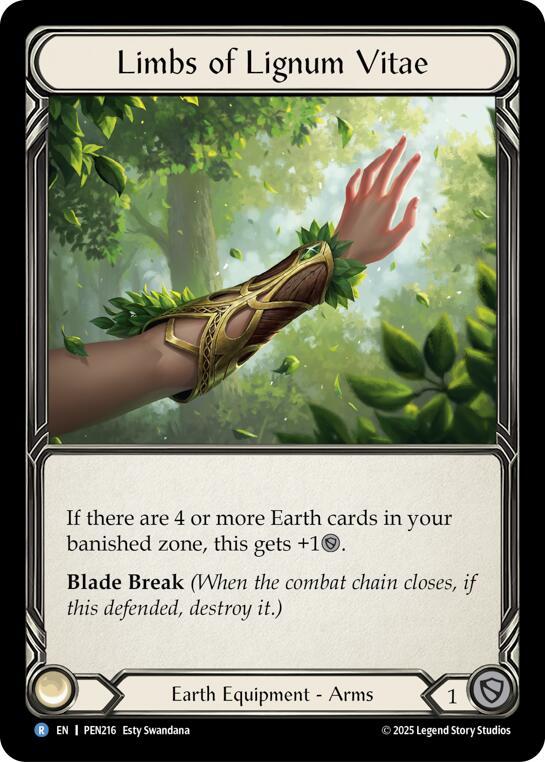 Limbs Of Lignum Vitae [PEN216] (Compendium of Rathe)  Cold Foil | Card Citadel