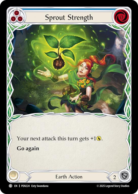 Sprout Strength (Blue) (Regular) [PEN224] (Compendium of Rathe) | Card Citadel