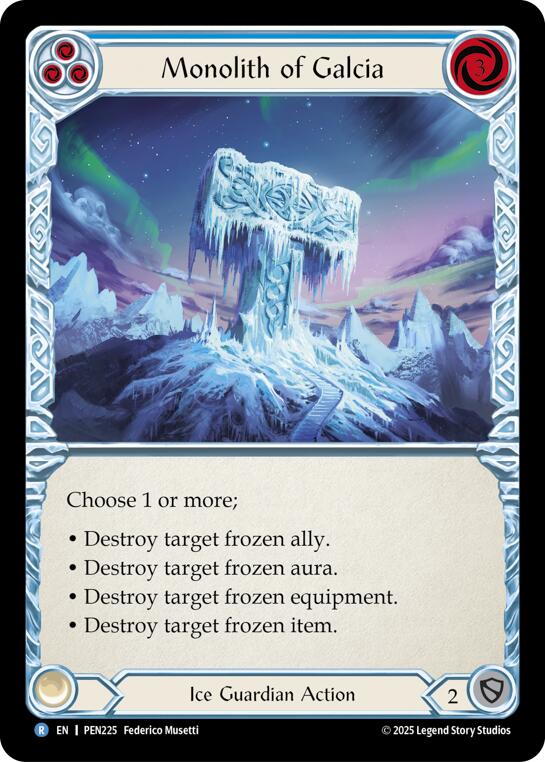 Monolith Of Galcia (Blue) (Regular) [PEN225] (Compendium of Rathe) | Card Citadel