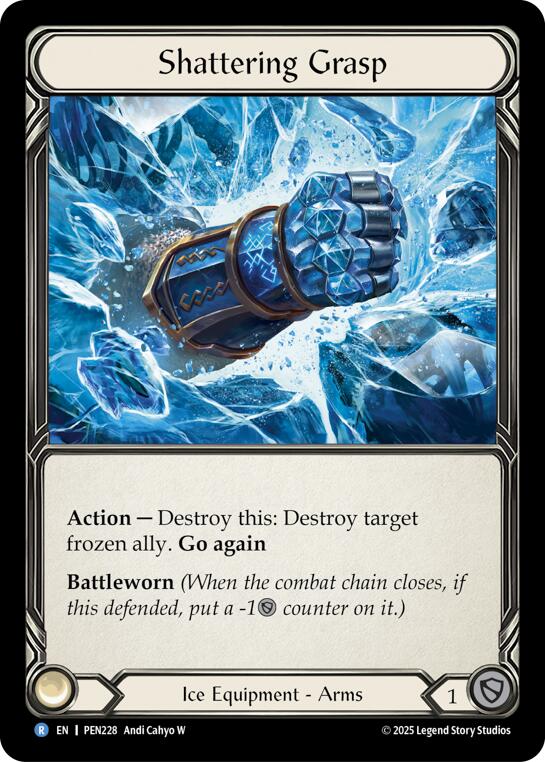 Shattering Grasp [PEN228] (Compendium of Rathe)  Cold Foil | Card Citadel