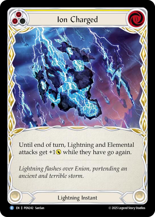 Ion Charged (Yellow) (Rainbow Foil) [PEN242] (Compendium of Rathe)  Rainbow Foil | Card Citadel