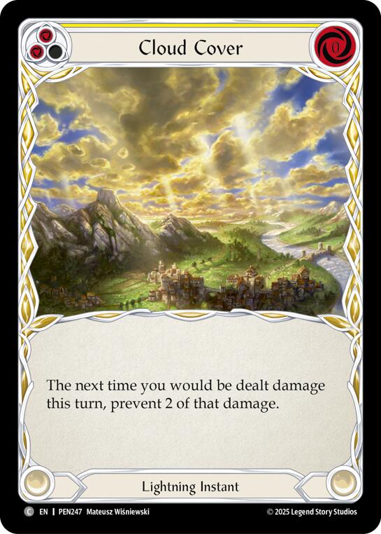 Cloud Cover (Yellow) (Regular) [PEN247] (Compendium of Rathe) | Card Citadel