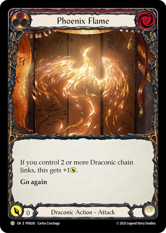 Phoenix Flame (Red) (Regular) [PEN261] (Compendium of Rathe) | Card Citadel