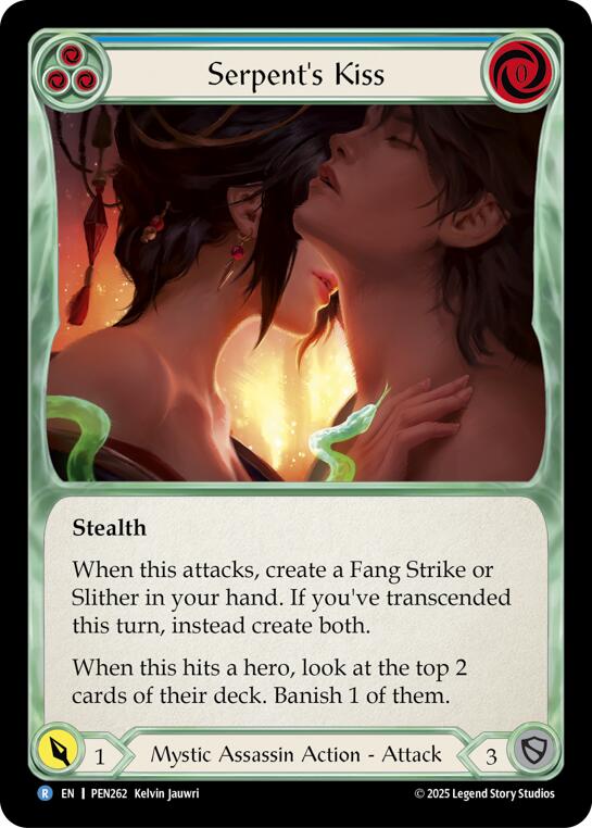 Serpents Kiss (Blue) (Regular) [PEN262] (Compendium of Rathe) | Card Citadel