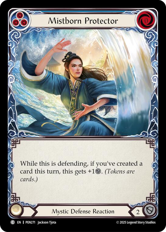 Mistborn Protector (Blue) (Rainbow Foil) [PEN271] (Compendium of Rathe)  Rainbow Foil | Card Citadel