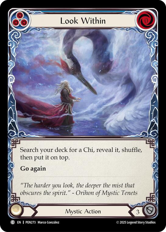 Look Within (Blue) (Regular) [PEN273] (Compendium of Rathe) | Card Citadel