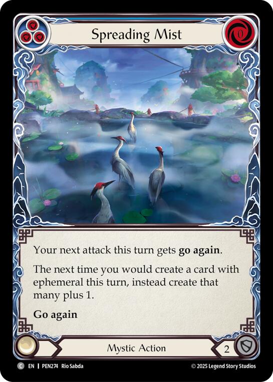 Spreading Mist (Blue) (Rainbow Foil) [PEN274] (Compendium of Rathe)  Rainbow Foil | Card Citadel