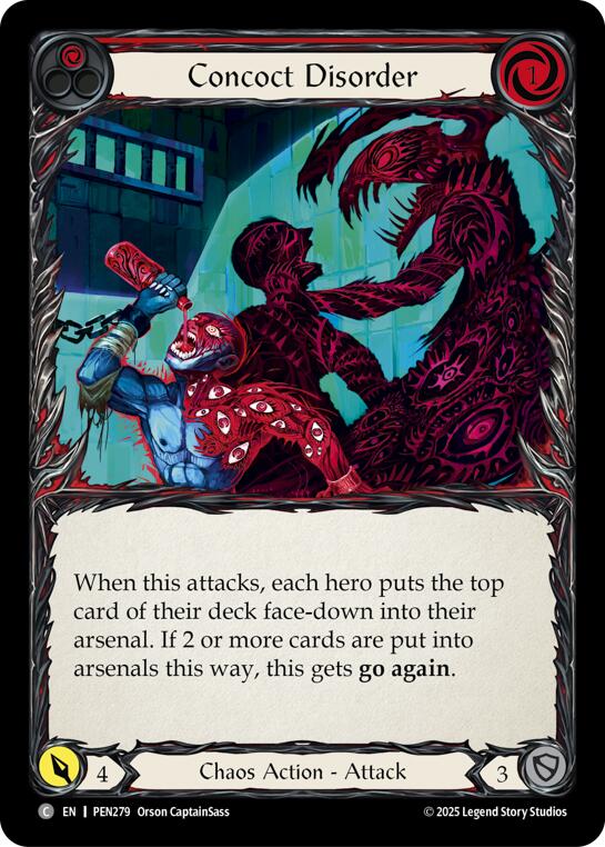 Concoct Disorder (Red) (Rainbow Foil) [PEN279] (Compendium of Rathe)  Rainbow Foil | Card Citadel