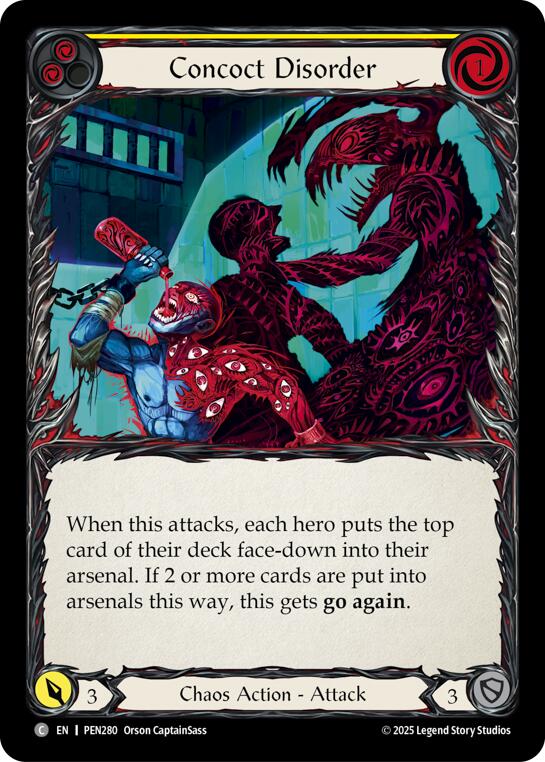 Concoct Disorder (Yellow) (Rainbow Foil) [PEN280] (Compendium of Rathe)  Rainbow Foil | Card Citadel