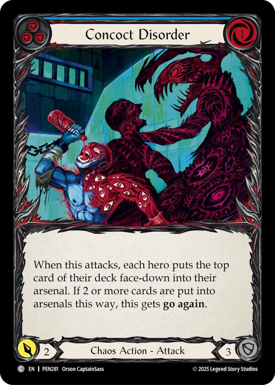 Concoct Disorder (Blue) (Rainbow Foil) [PEN281] (Compendium of Rathe)  Rainbow Foil | Card Citadel