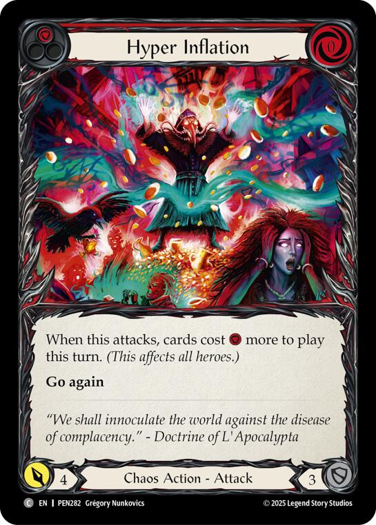 Hyper Inflation (Red) (Regular) [PEN282] (Compendium of Rathe) | Card Citadel
