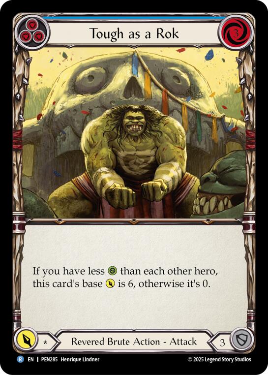 Tough As A Rok (Blue) (Rainbow Foil) [PEN285] (Compendium of Rathe)  Rainbow Foil | Card Citadel