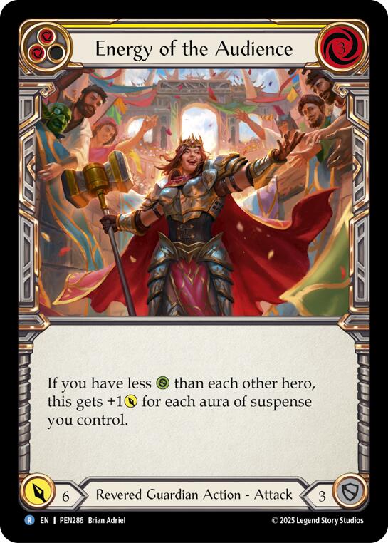 Energy Of The Audience (Yellow) (Regular) [PEN286] (Compendium of Rathe) | Card Citadel