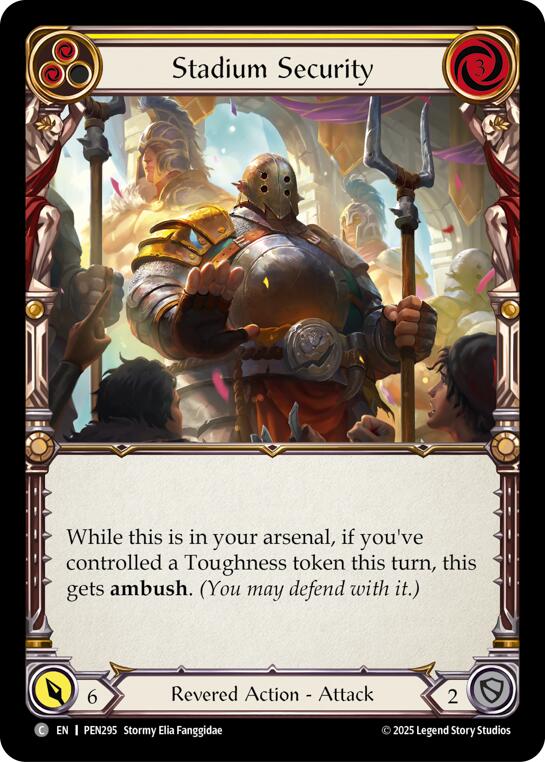 Stadium Security (Yellow) (Regular) [PEN295] (Compendium of Rathe) | Card Citadel