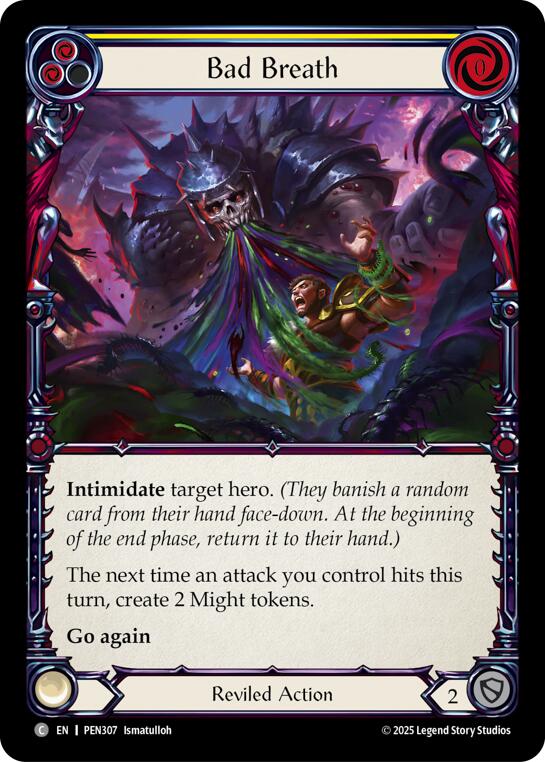 Bad Breath (Yellow) (Regular) [PEN307] (Compendium of Rathe) | Card Citadel