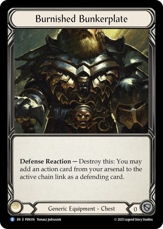 Burnished Bunkerplate [PEN316] (Compendium of Rathe)  Cold Foil | Card Citadel