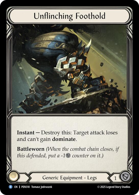 Unflinching Foothold [PEN318] (Compendium of Rathe)  Cold Foil | Card Citadel