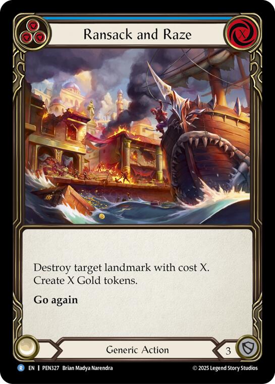 Ransack And Raze (Blue) (Regular) [PEN327] (Compendium of Rathe) | Card Citadel