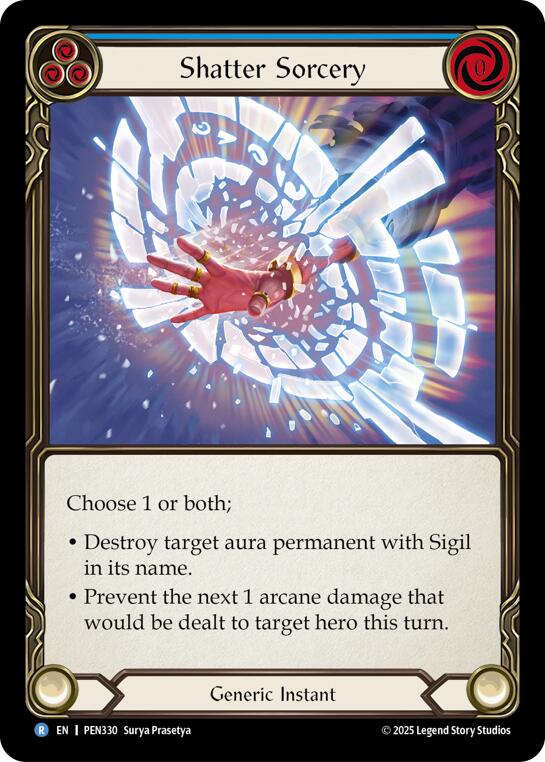 Shatter Sorcery (Blue) (Regular) [PEN330] (Compendium of Rathe) | Card Citadel