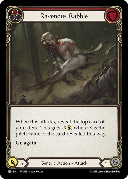 Ravenous Rabble [SAZ019] (Silver Age Chapter 2) | Card Citadel