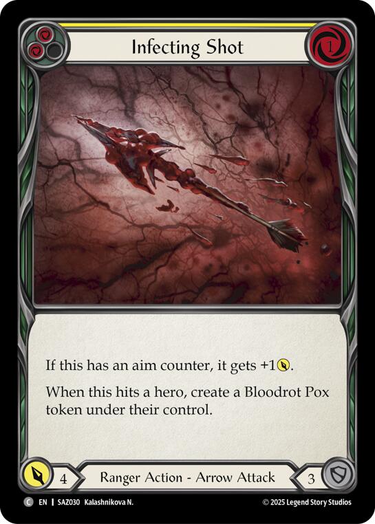 Infecting Shot (Yellow) (Regular) [SAZ030] (Silver Age Chapter 2) | Card Citadel