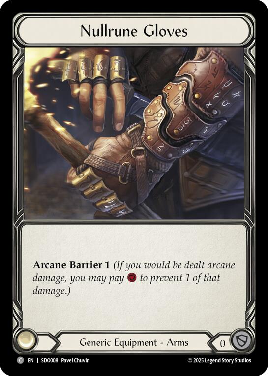 Nullrune Gloves [SDO008] (Silver Age Chapter 2) | Card Citadel
