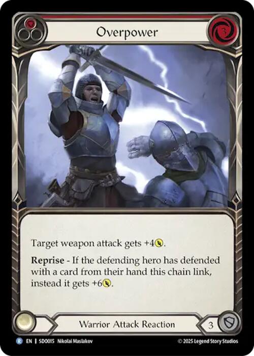 Overpower (Red) (Regular) [SDO015] (Silver Age Chapter 2) | Card Citadel