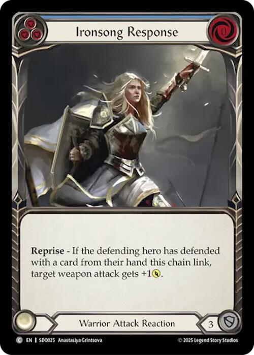 Ironsong Response (Blue) (Regular) [SDO025] (Silver Age Chapter 2) | Card Citadel