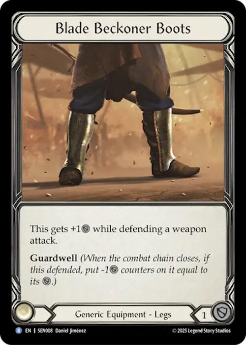 Blade Beckoner Boots [SEN008] (Silver Age Chapter 2) | Card Citadel