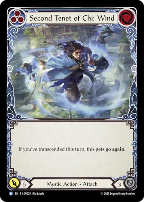 Second Tenet of Chi: Wind [SEN025] (Silver Age Chapter 2) | Card Citadel
