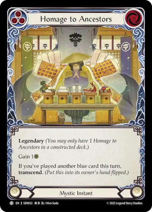 Homage to Ancestors // Inner Chi [SEN032] (Silver Age Chapter 2) | Card Citadel