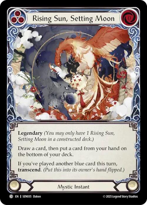 Rising Sun, Setting Moon // Inner Chi [SEN035] (Silver Age Chapter 2) | Card Citadel