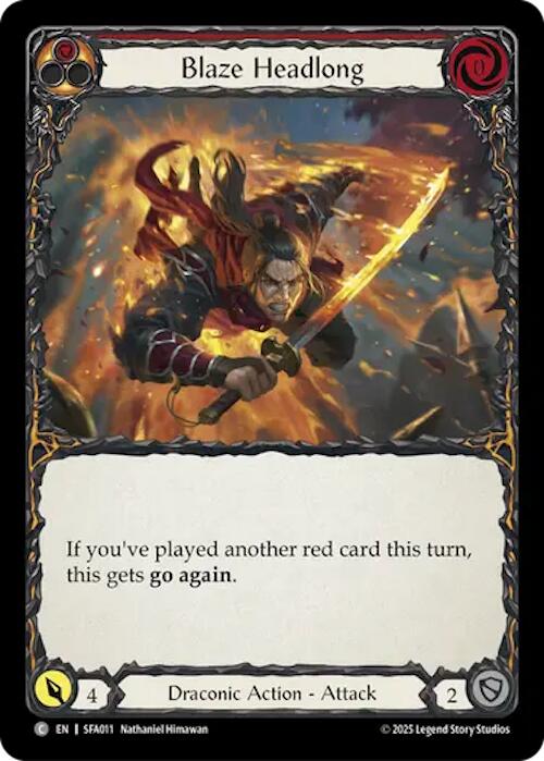 Blaze Headlong [SFA011] (Silver Age Chapter 2) | Card Citadel