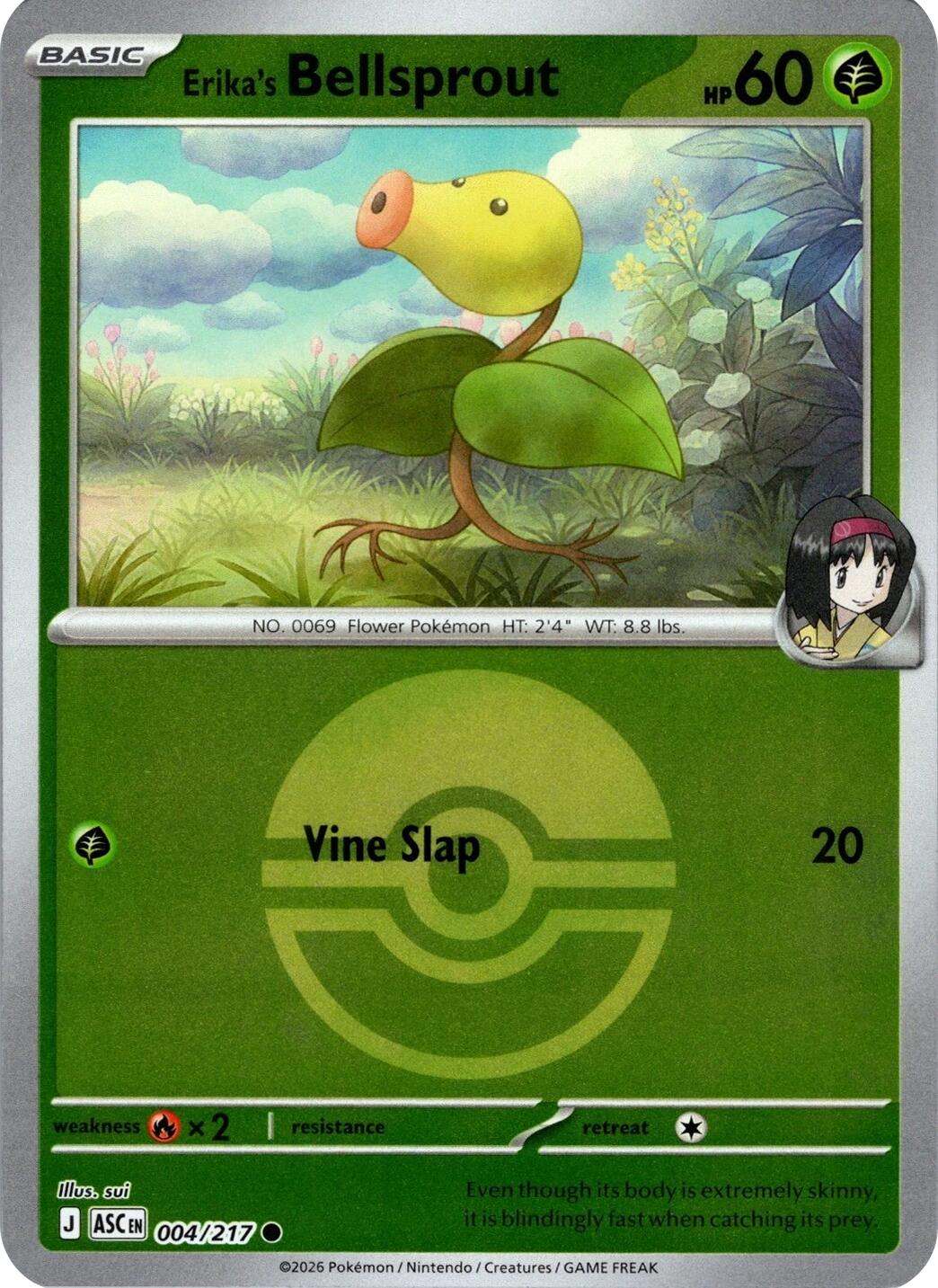 Erika's Bellsprout (004/217) (Poke Ball) [Mega Evolution: Ascended Heroes] | Card Citadel