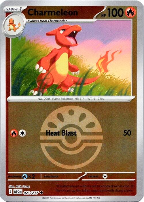 Charmeleon (021/217) (Quick Ball) [Mega Evolution: Ascended Heroes] | Card Citadel