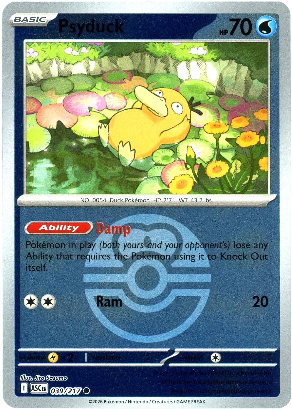 Psyduck (039/217) (Love Ball) [Mega Evolution: Ascended Heroes] | Card Citadel