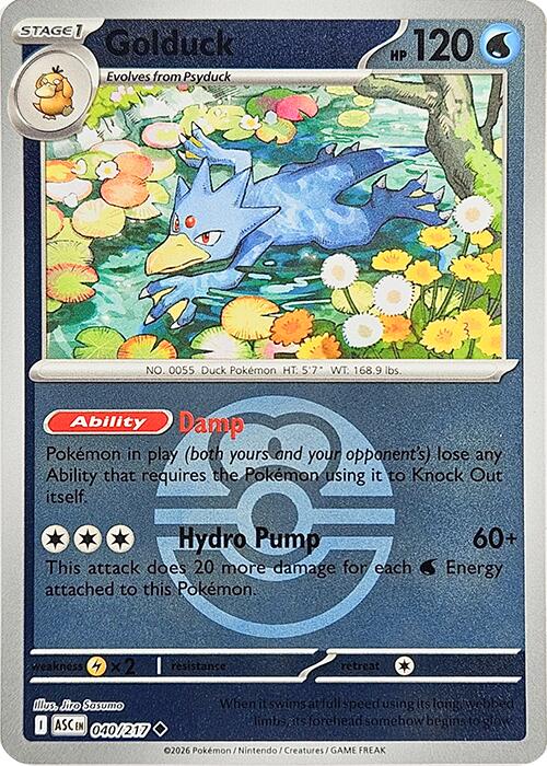 Golduck (040/217) (Love Ball) [Mega Evolution: Ascended Heroes] | Card Citadel