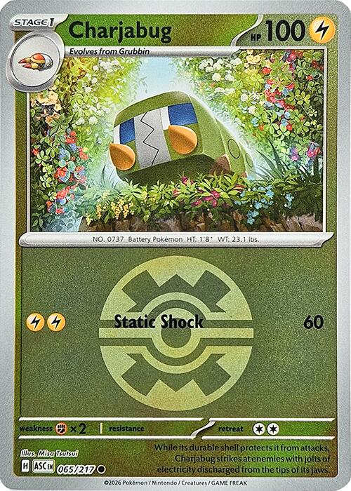 Charjabug (065/217) (Quick Ball) [Mega Evolution: Ascended Heroes] | Card Citadel