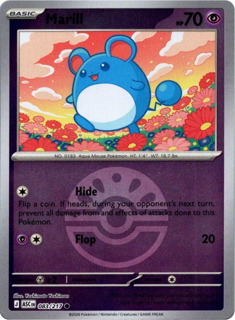 Marill (083/217) (Friend Ball) [Mega Evolution: Ascended Heroes] | Card Citadel