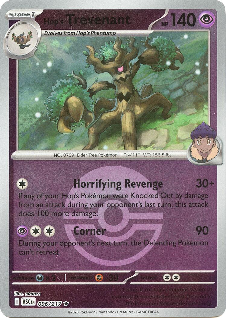Hop's Trevenant (096/217) (Poke Ball) [Mega Evolution: Ascended Heroes] | Card Citadel