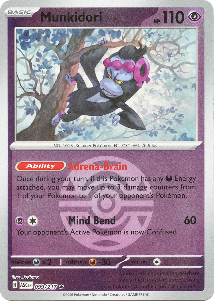 Munkidori (099/217) (Dusk Ball) [Mega Evolution: Ascended Heroes] | Card Citadel