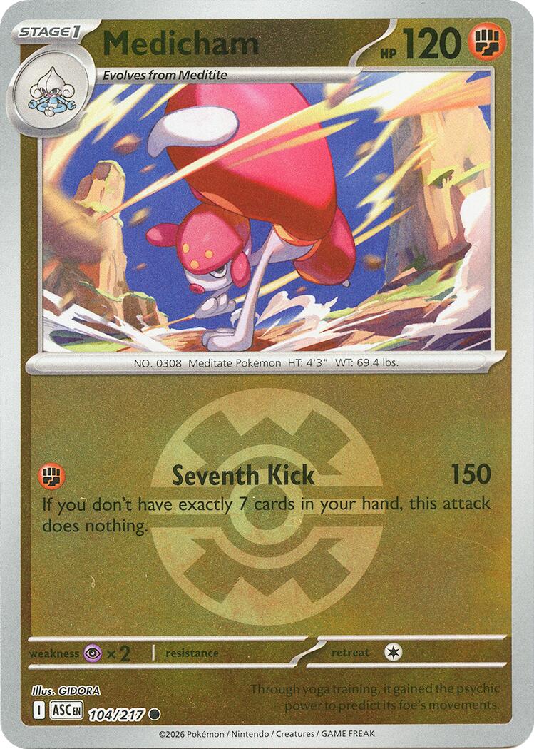 Medicham (104/217) (Quick Ball) [Mega Evolution: Ascended Heroes] | Card Citadel