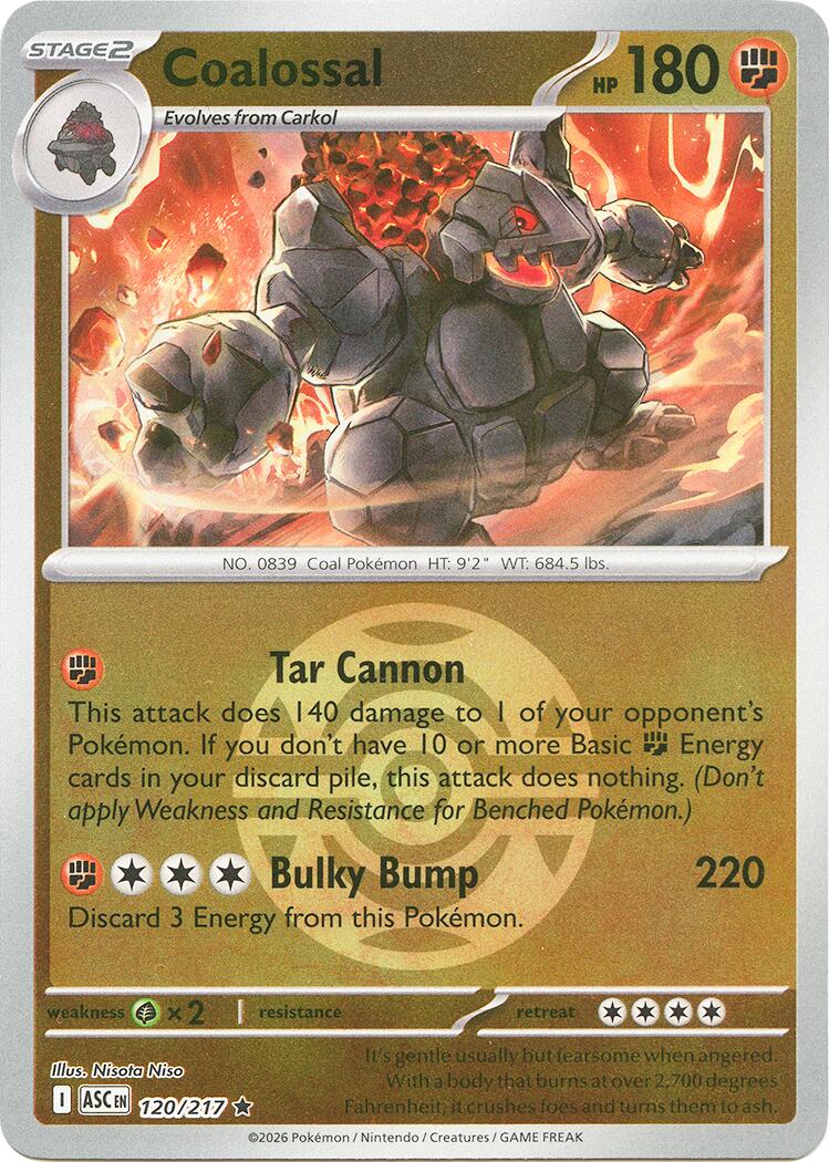 Coalossal (120/217) (Dusk Ball) [Mega Evolution: Ascended Heroes] | Card Citadel